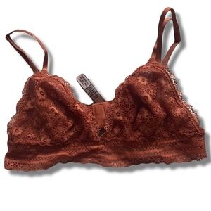 Victoria’s Secret Rust Lace Bralette Size Small | Feminine | Y2K Lingerie |